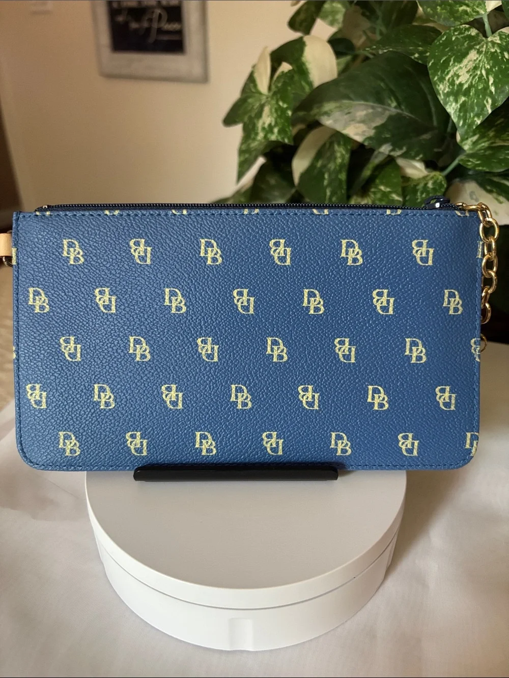 Dooney & Bourke Blue Wristlet with Card Case